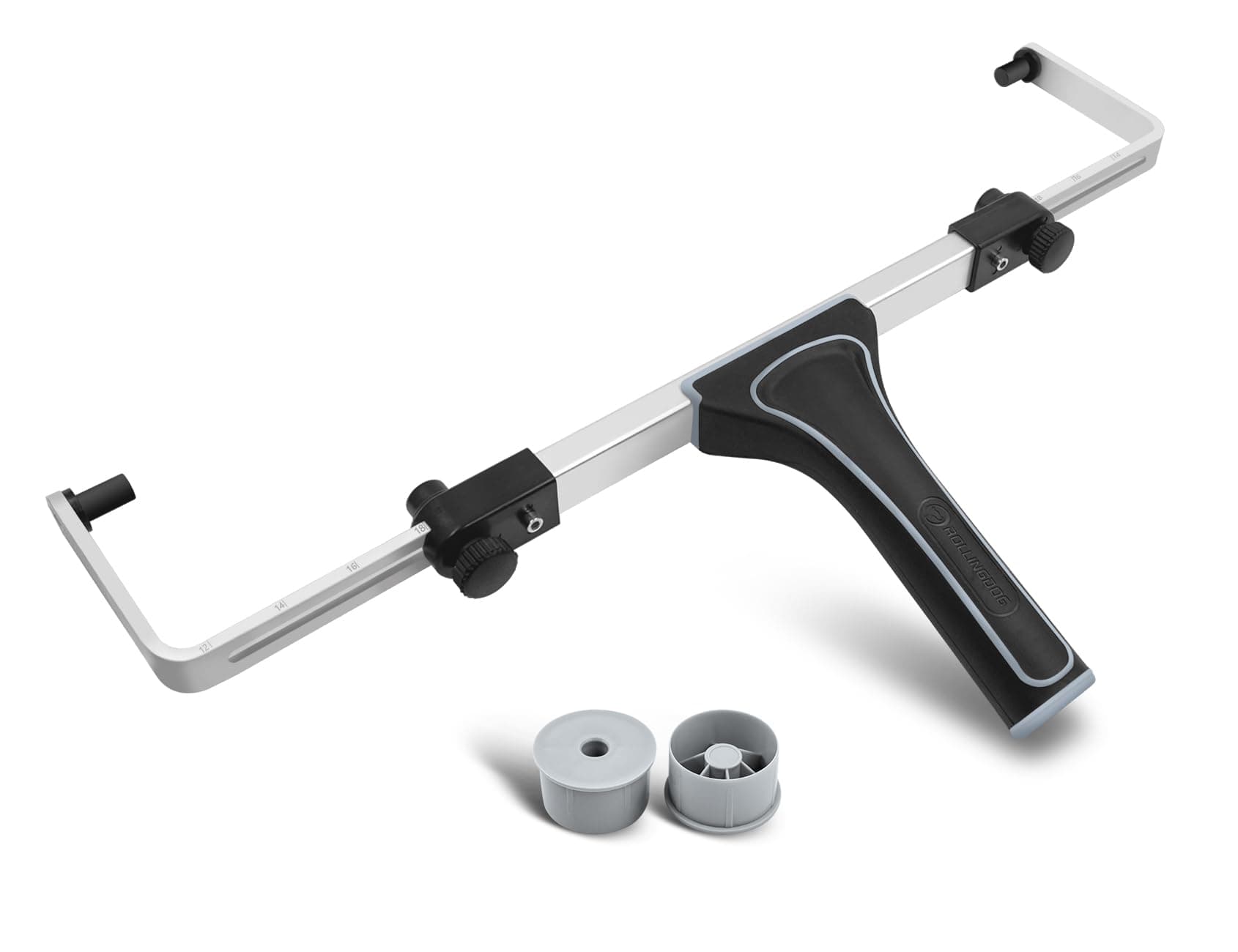 ROLLINGDOG 18 Inch Upgraded Paint Roller Frame - Adjustable from 12" to 18" for Large Area, Ceiling, Floor, Wall Painting, Attached to Threaded End Extension Pole
