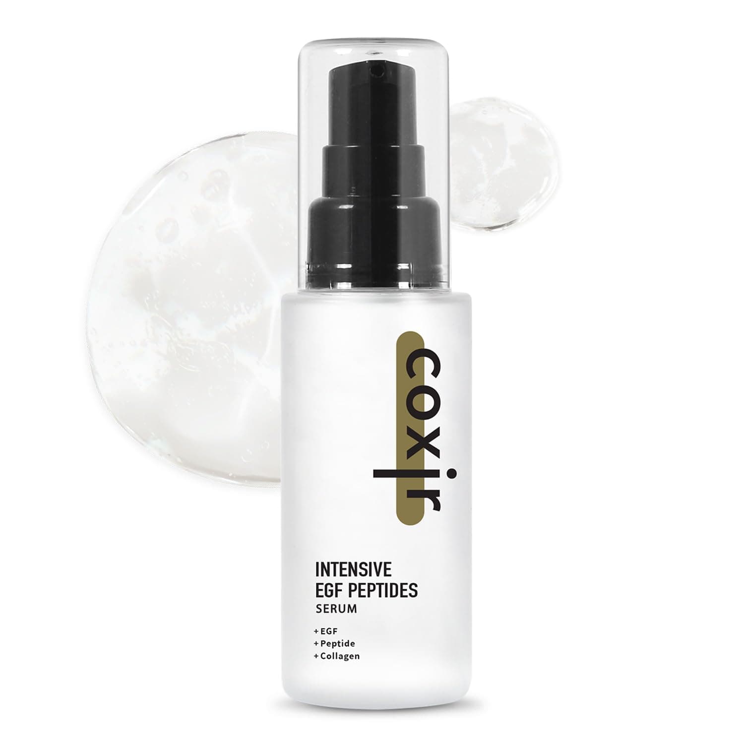 coxir INTENSIVE EGF PEPTIDES SERUM l EGF(Epidermal Growth Factor) Peptide Serum for Face – Korean Formula for Firm, Renew& Hydrated Skin – Facial Serum for Lines