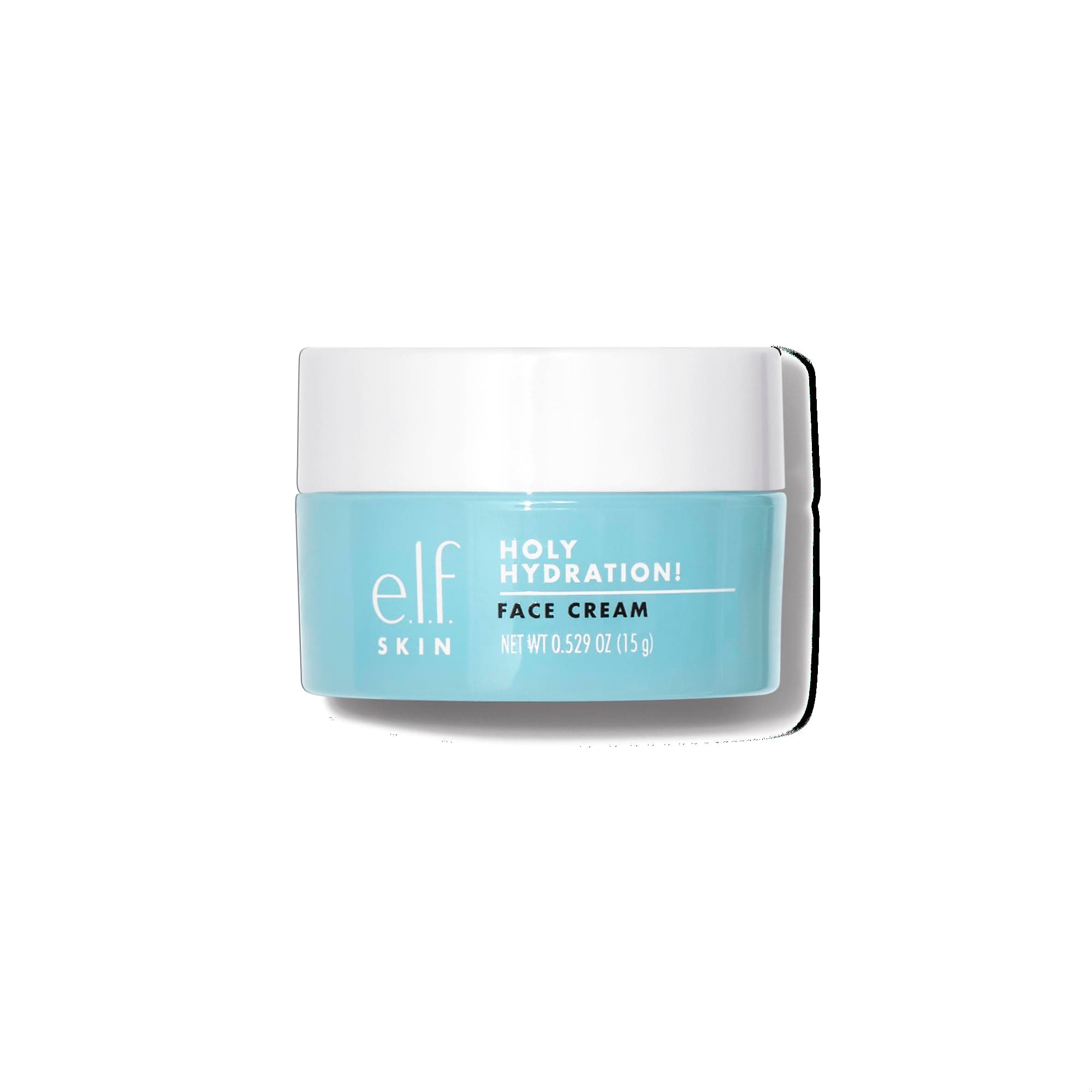e.l.f. SKIN Mini Holy Hydration! Face Cream, Moisturizer For Nourishing & Plumping Skin, Infused With Hyaluronic Acid, Vegan & Cruelty-Free, 0.529 Oz
