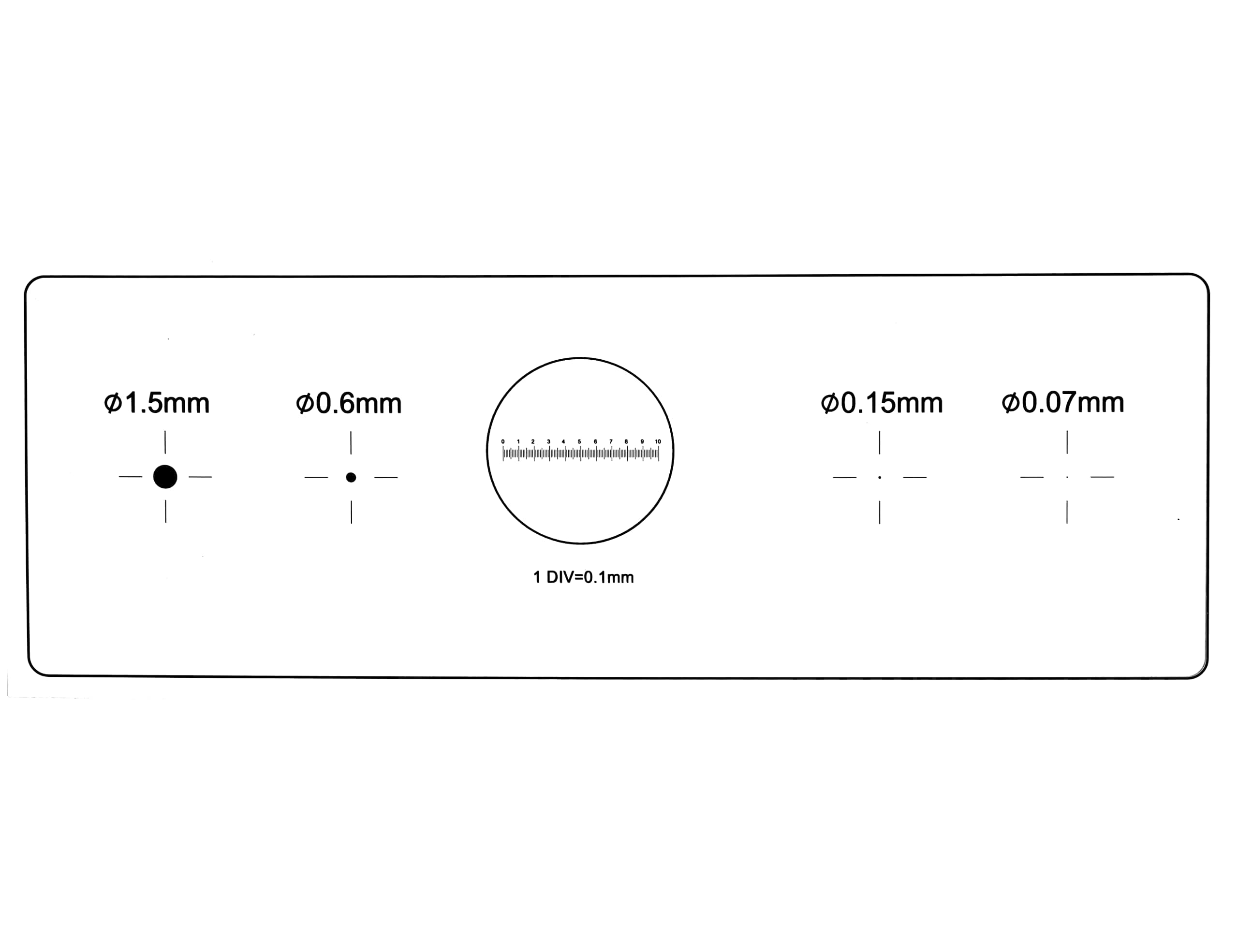 Microscope Calibration Ruler Slide,4-Scales and 0.1mm Line Resolution,Microscope Calibration Grid/Microscope Camera Calibration Slide/Microscope Reticle/Micrometer Ruler for Microscope