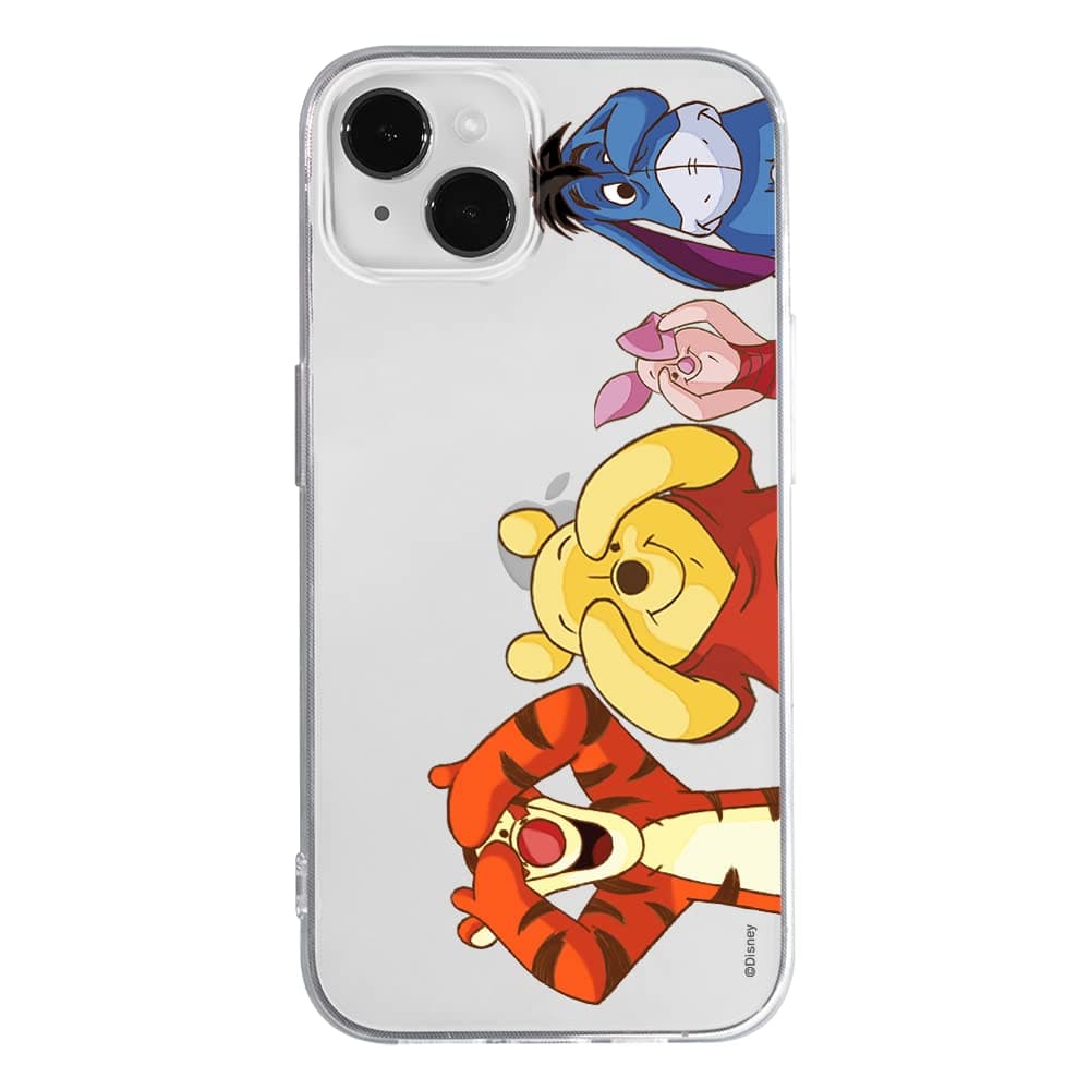ERT GROUPmobile phone case for Apple Iphone 14 original and officially Licensed Disney pattern Winnie the Pooh and friends 036 adapted to the shape of the mobile phone, partially transparent