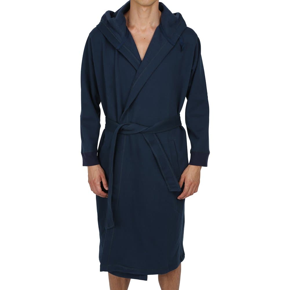 Mens Sweatshirt Style Hooded Robe