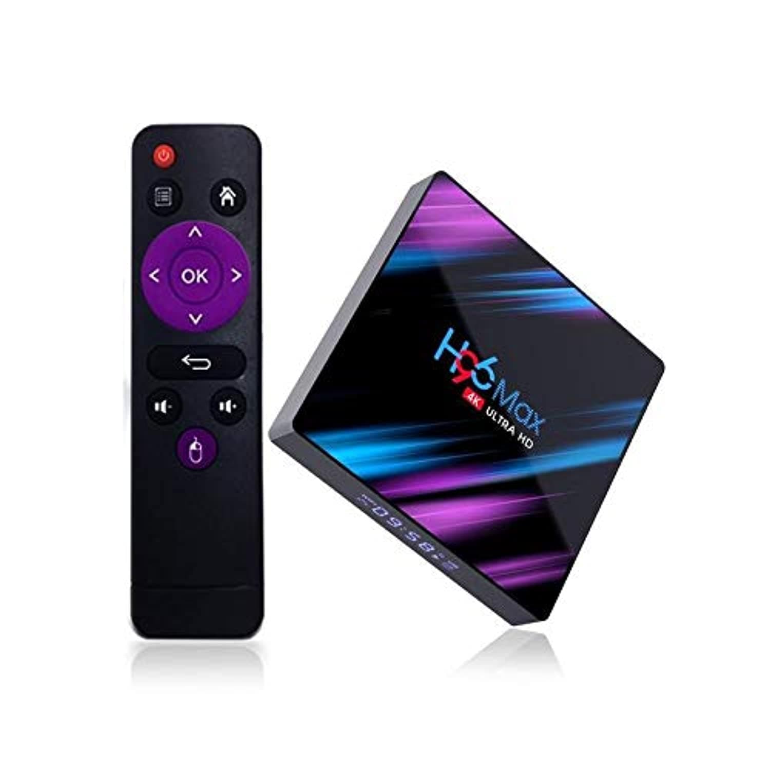 Nano Classic H96 MAX Android 10 TV Box 4G 32G Dual Band WIFI 2.4G&5G 4K Bluetooth 4.0 Set Top Box USB 3.0 Support 3D Movie