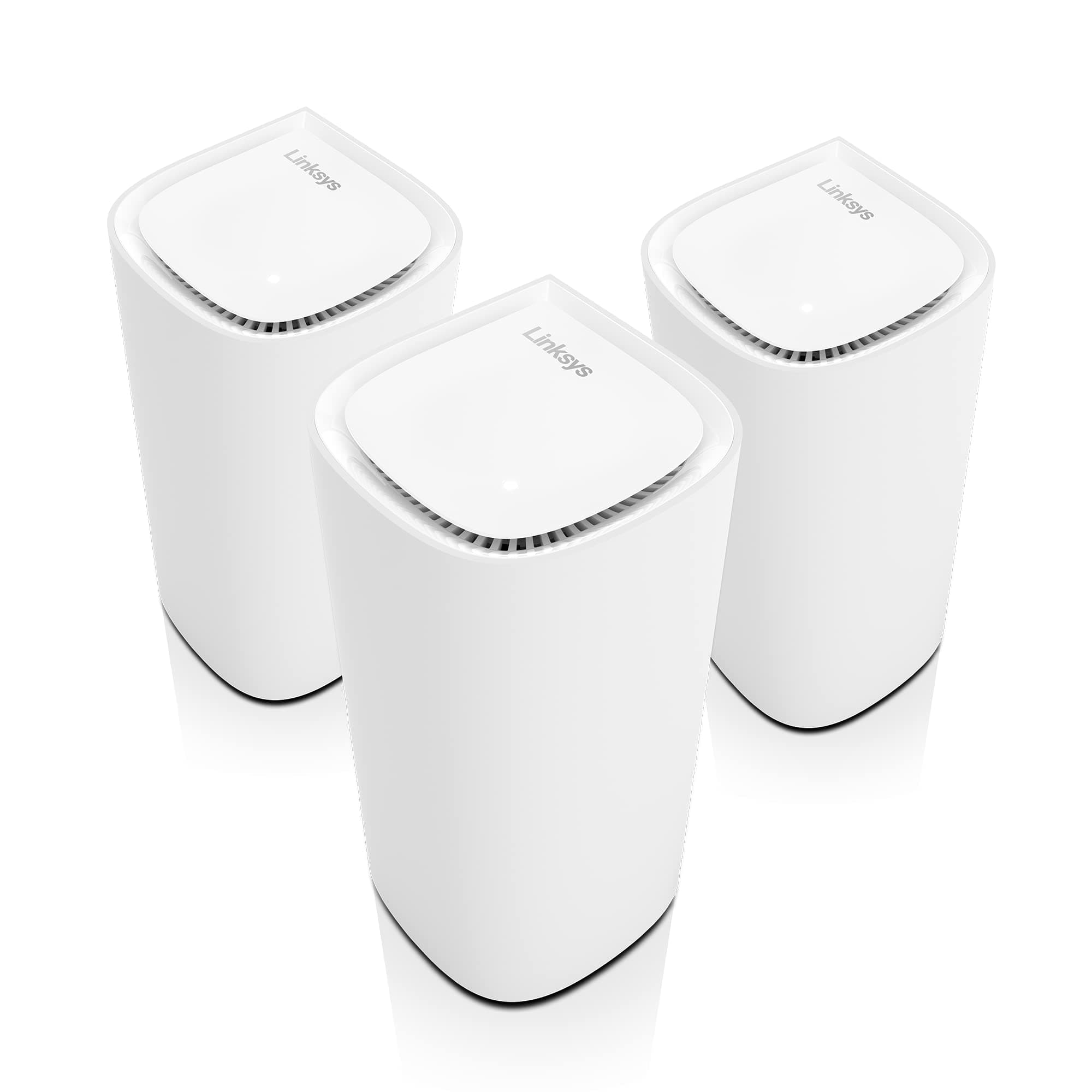 Velop Pro WiFi 6E Tri-Band Mesh System MX6203-KE - Cognitive Mesh Router with 6 Ghz Band Access & 5.4 Gbps True Gigabit Speed - Whole-Home Coverage up to 9,000 sq. ft. & 200 Devices - 3 Pack