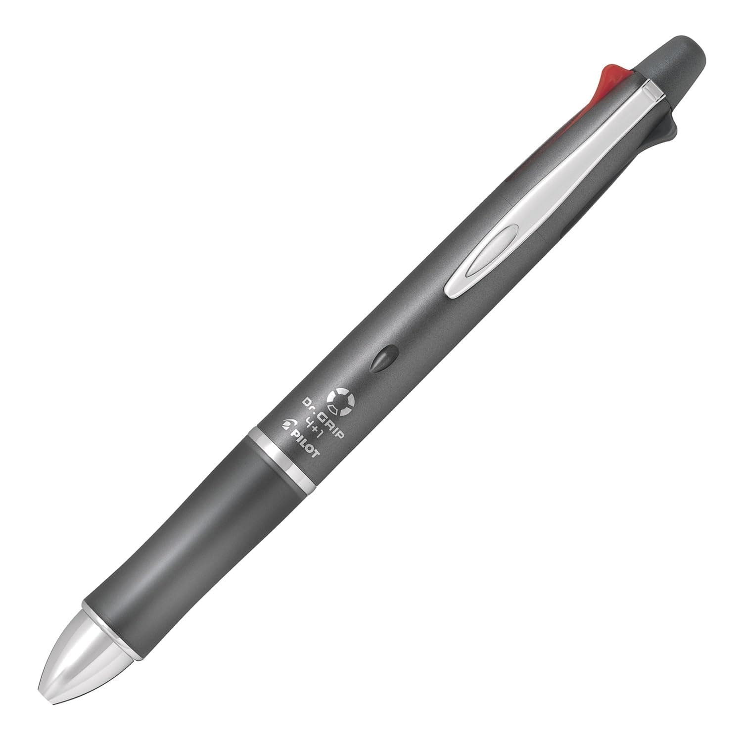 Dr. Grip Multi Function Pen, 0.5mm Acro Ink Ballpoint Pen, 0.5mm Mechanical Pencil, Gray (BKHDF1SEF-GY)