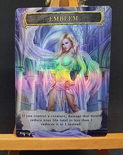 1x Serra The Benevolent Emblem FOIL Laminated Custom Altered