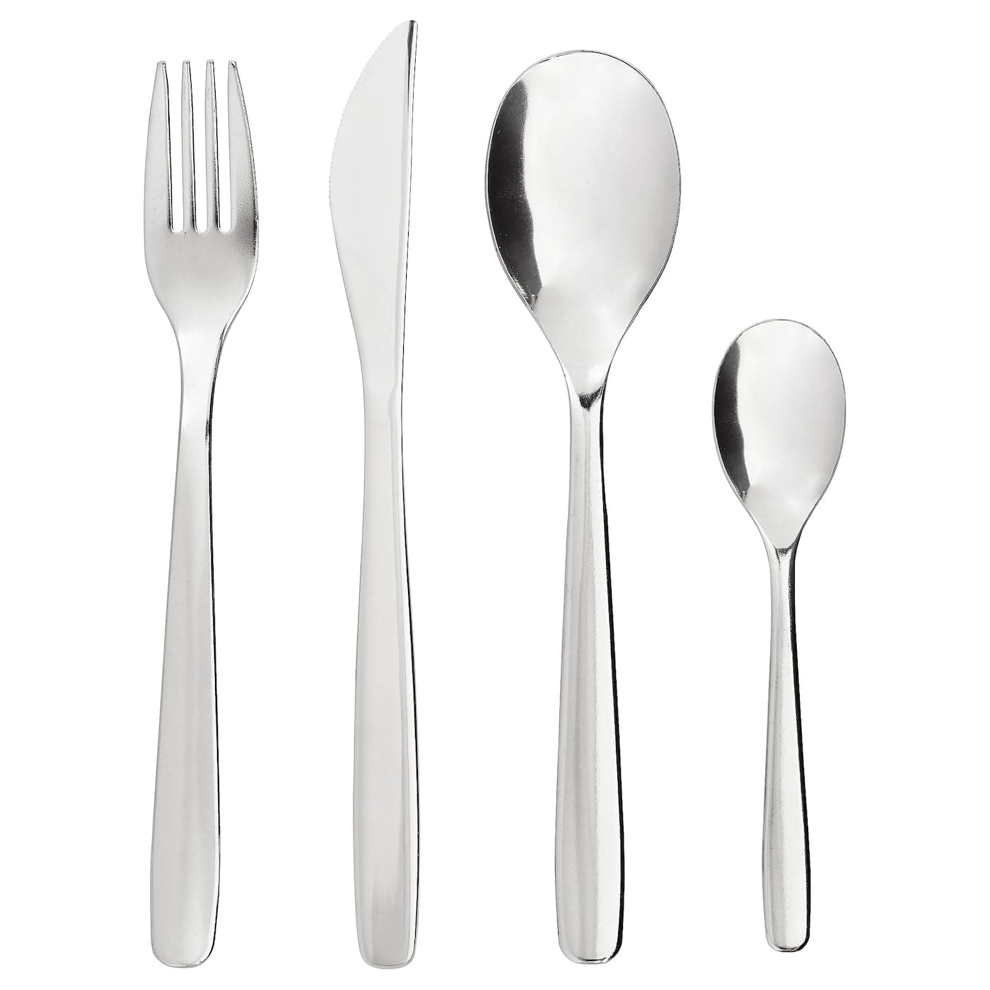 Silverware Cutlery Set 16 Piece Flatware Set - Stainless Steel Mirror Polished