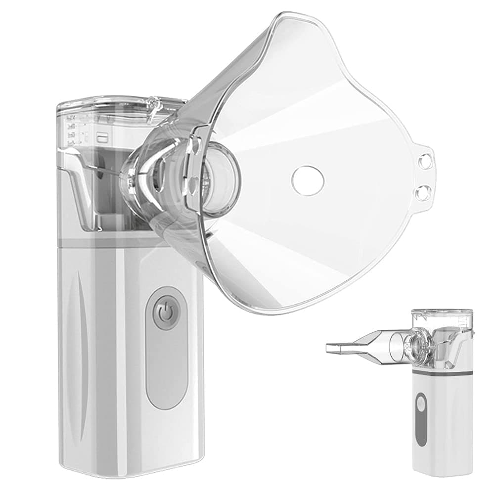 HJB VISSO Portable Nebulizer, Mesh Nebulizer of Tiny Mist, Handheld Nebulizer Machine with Two Working Modes for Breathing Problems of All Ages, Ultrasonic Nebulizer with Complete Accessories