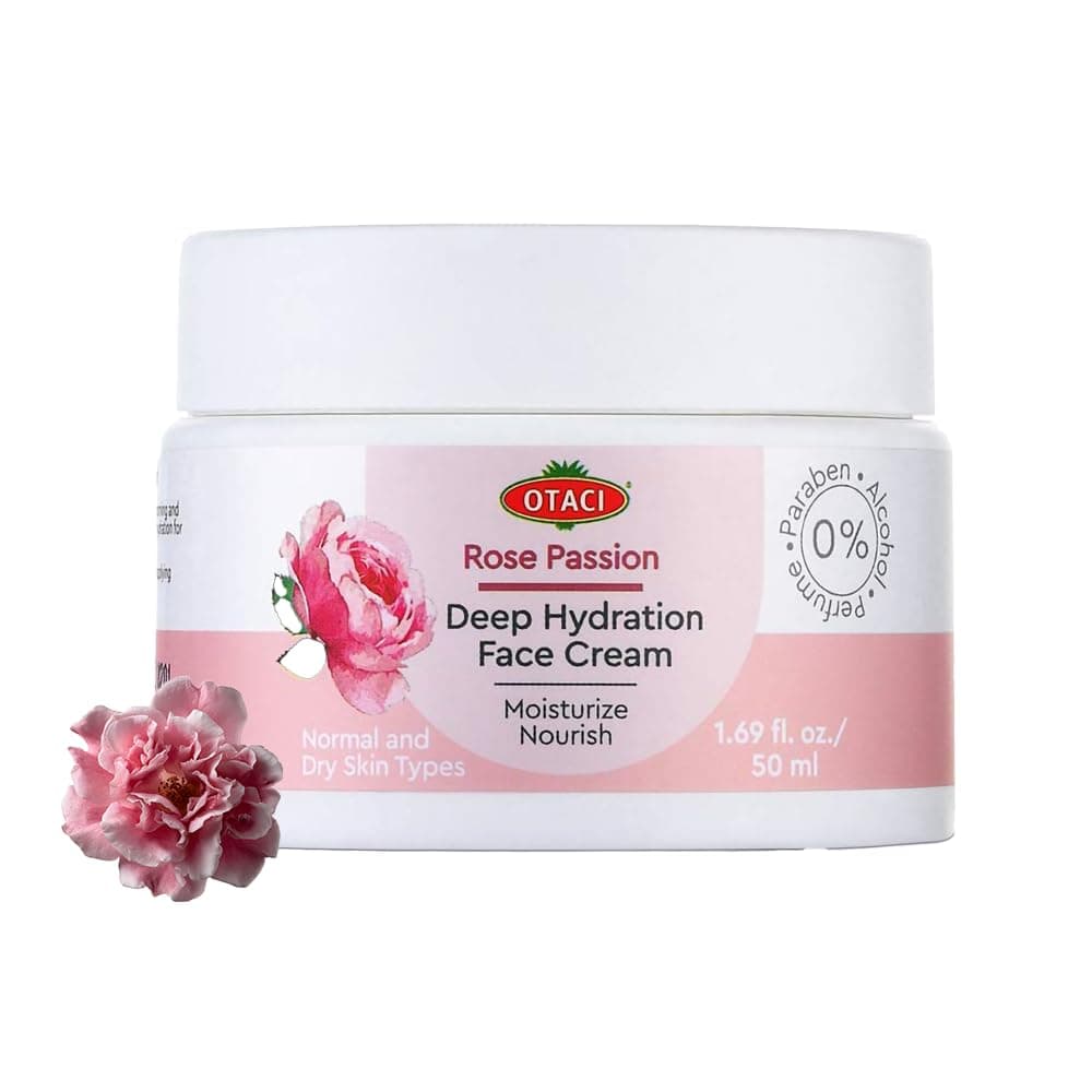 Rose-Infused Herbal Face Cream – Ultra-Nourishing Vegan Moisturizer for Deep Hydration, Smooth Texture & Radiant Glow (50 ml)