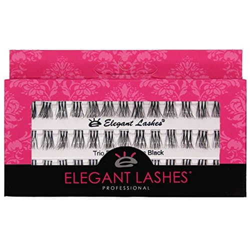 Elegant Lashes Trio Flare - MEDIUM Black Individual Lashes (Single Pack - 1 Tray)