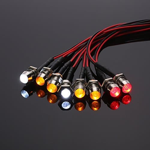 8 LED Light Kit White Red Yellow for 1/10 1/8 Traxxas Redcat RC4WD Tamiya RC Car