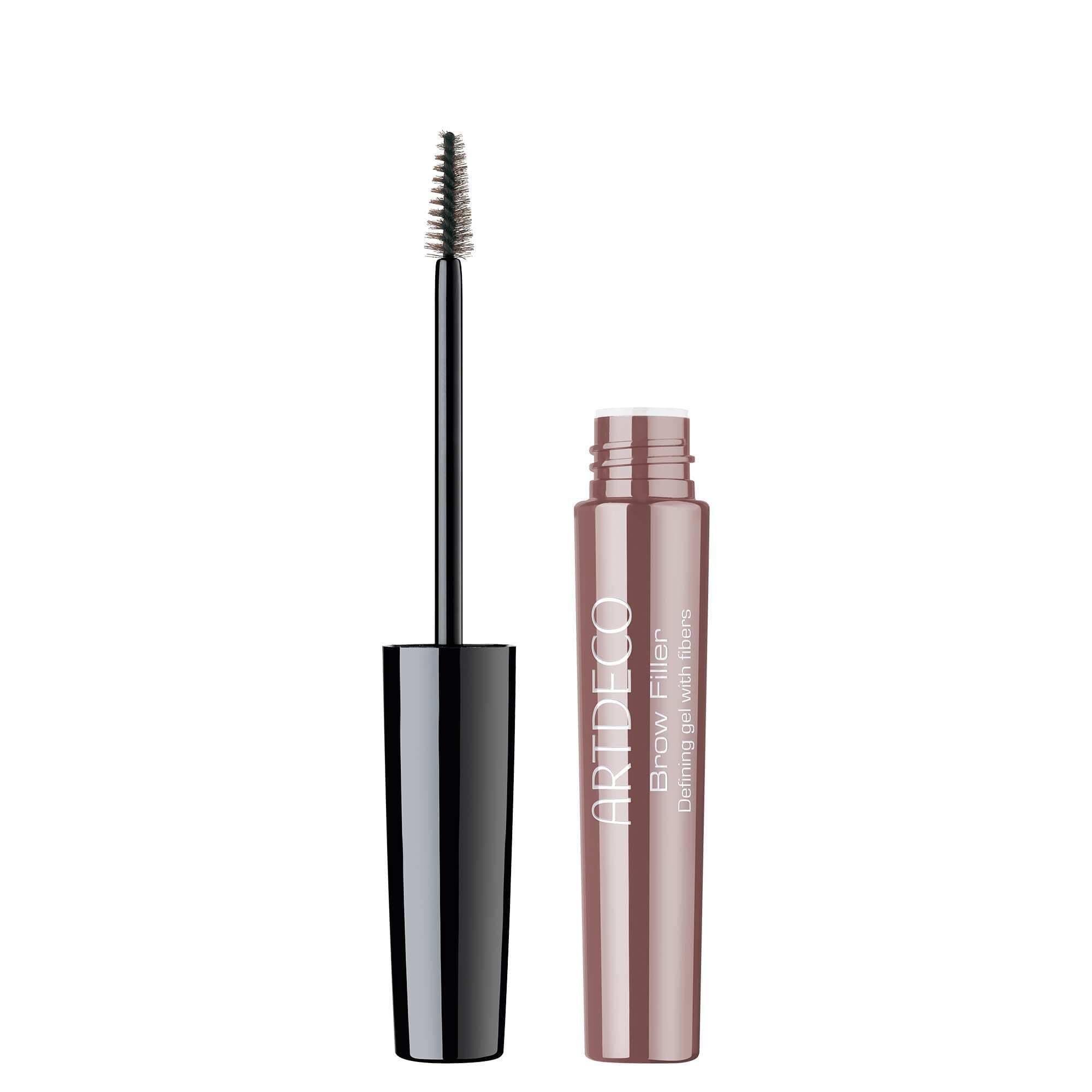 Brow Filler - Light Brown N°02 - Make Brows Fuller & Thicker - Tinted Gel Shapes, Defines Brows & Fixes Them in Place - Mini Brush for Easy Application - Eyebrow Gel - Eye Makeup - 0.24 Fl Oz