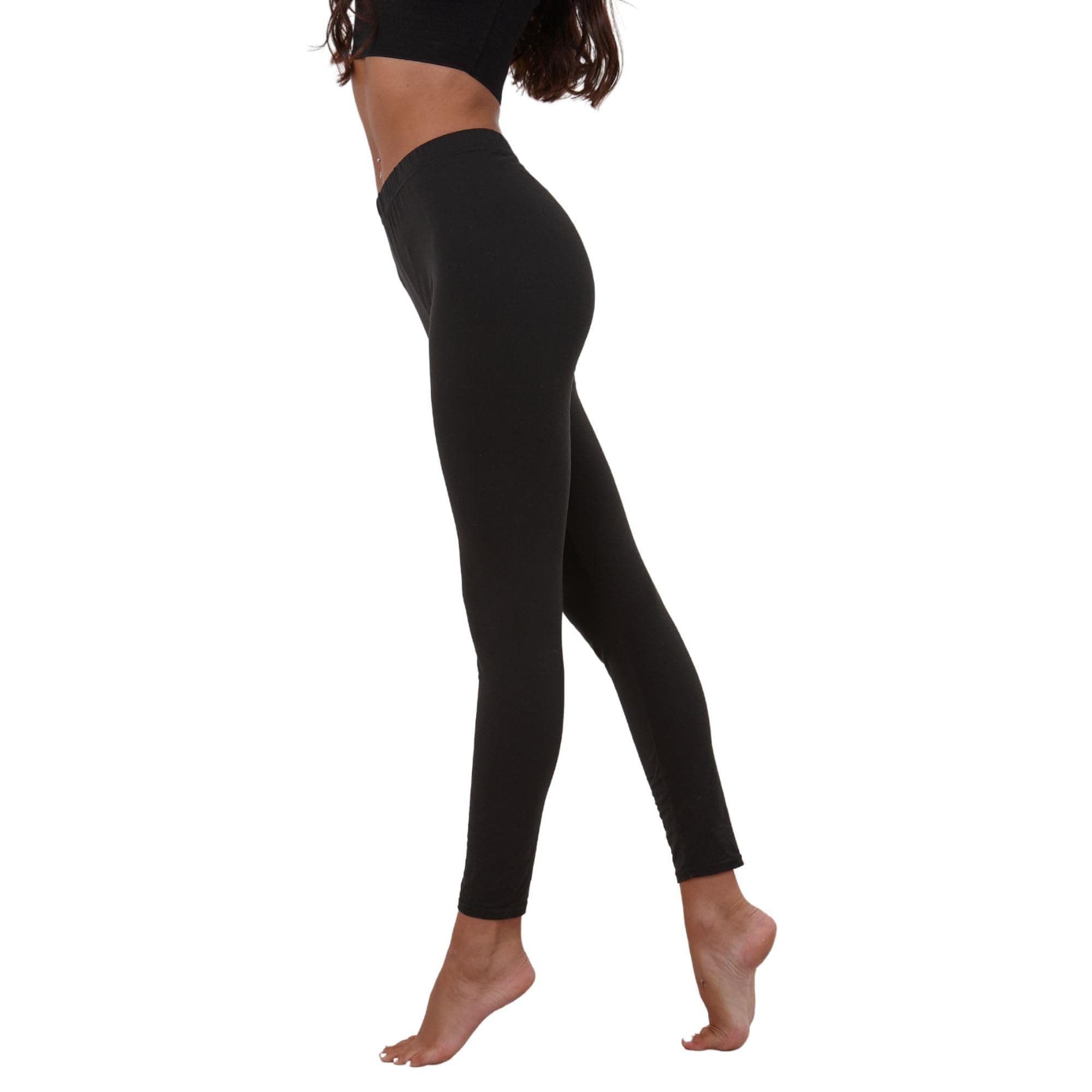 SilkyEveryday Leggings-Black-XL