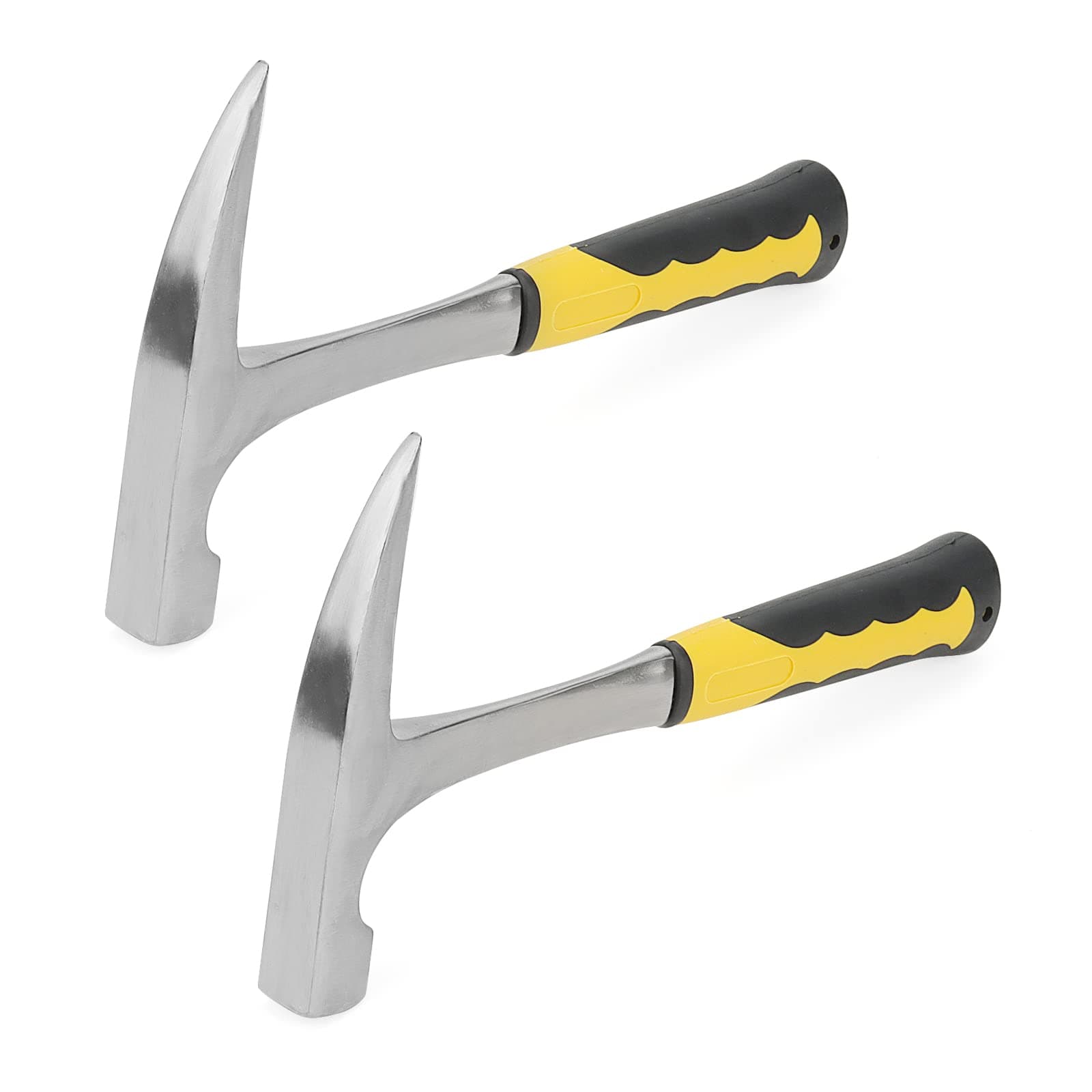 KEILEOHO 2 Pack 24Oz Rock Pick Hammer, 30cm Masonry Brick Hammer for Mining
