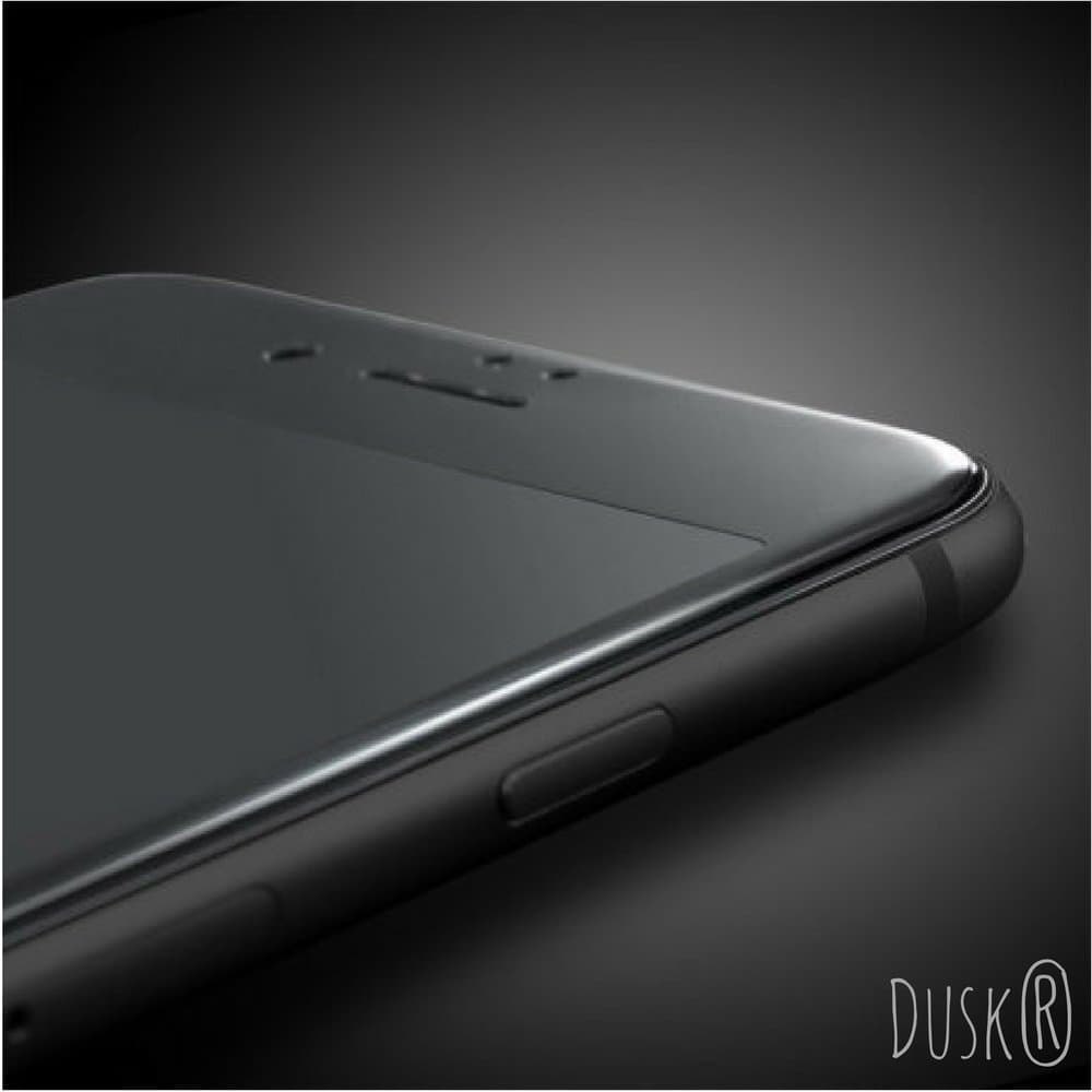 Dusk Iphone 7 PLUS Tempered Glass Full Coverage Screen Protector for Apple iPhone 7 PLUS 3D Curved Carbon Fibre For Maximum Protection 9H Hardness iPhone7 PLUS (7 PLUS BLACK)
