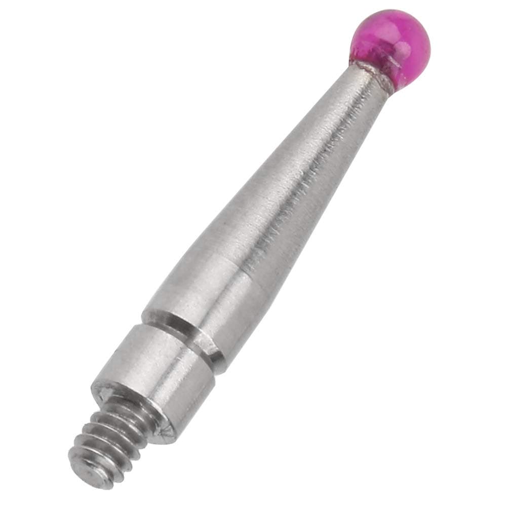 Tungsten Steel/Ruby Head Dovetail Rails Dial Gauge Needle 1.6mm Indicator Probe Test Indicators(M1.6*L36.8*D2.0-Ruby Head)