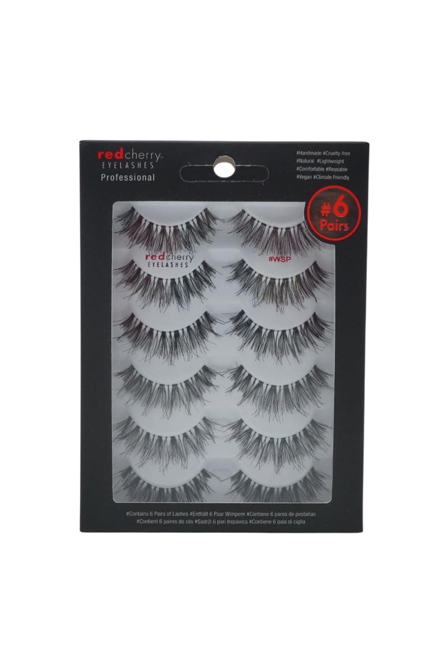 Red Cherry #WSP False Eyelashes (Pack of 6 Pairs)