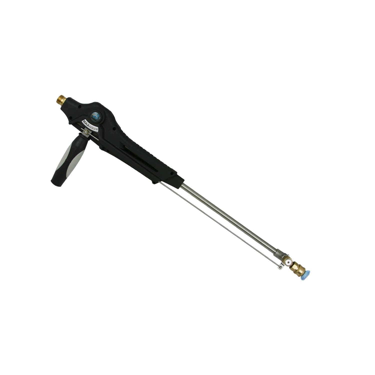 B E Pressure 85.202.085 Pivoting Wand Attachment, 4200 psi, 8.0 GPM, 135 Degree F Temperature, 27" Length, Black