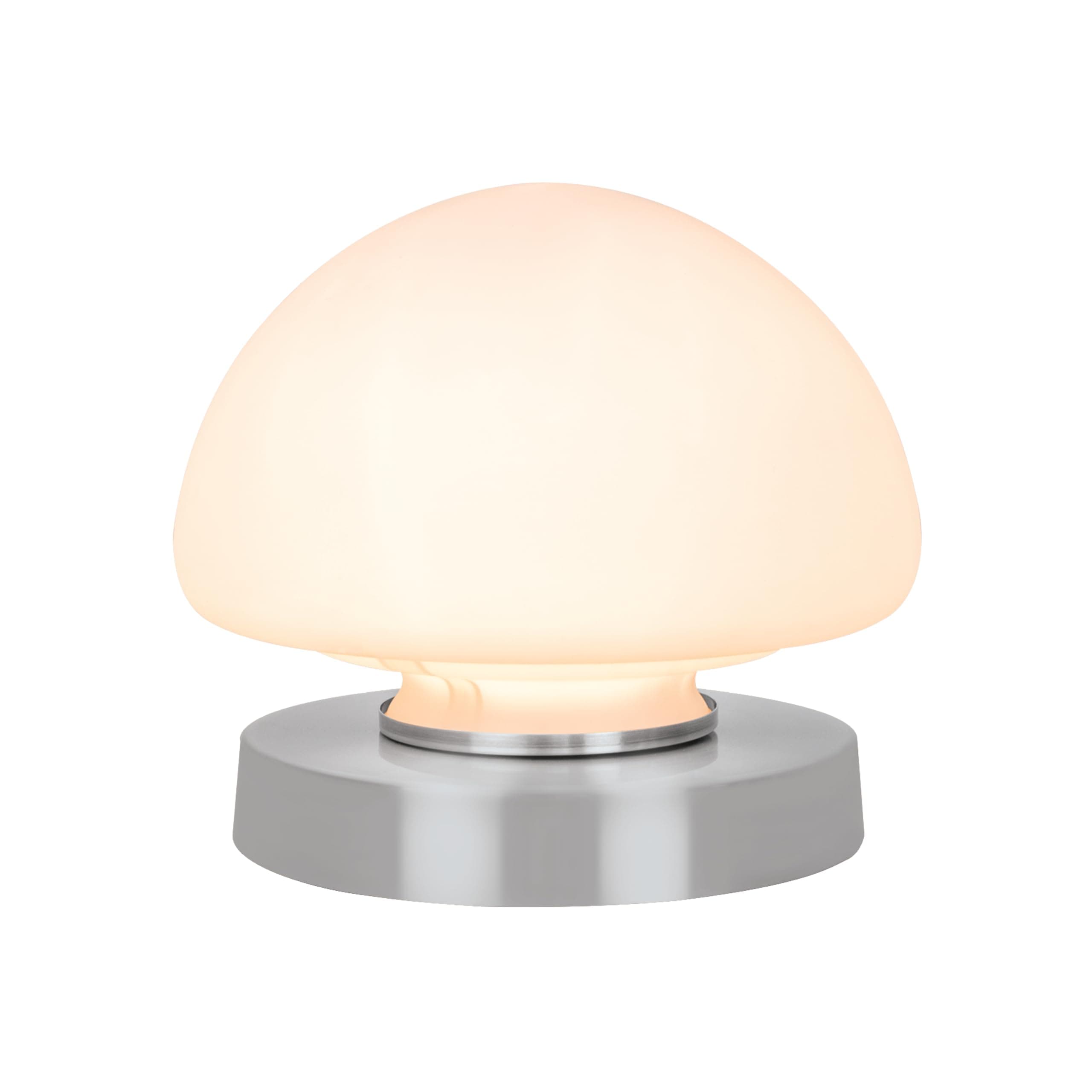 Anika 62510 Opal Dome Table Lamp with Touch Activated Base/Silver Chrome Effect / 3 Brightness Settings/Mains Powered / 18 x 16cm, Foam, Single (90 x 190 cm)