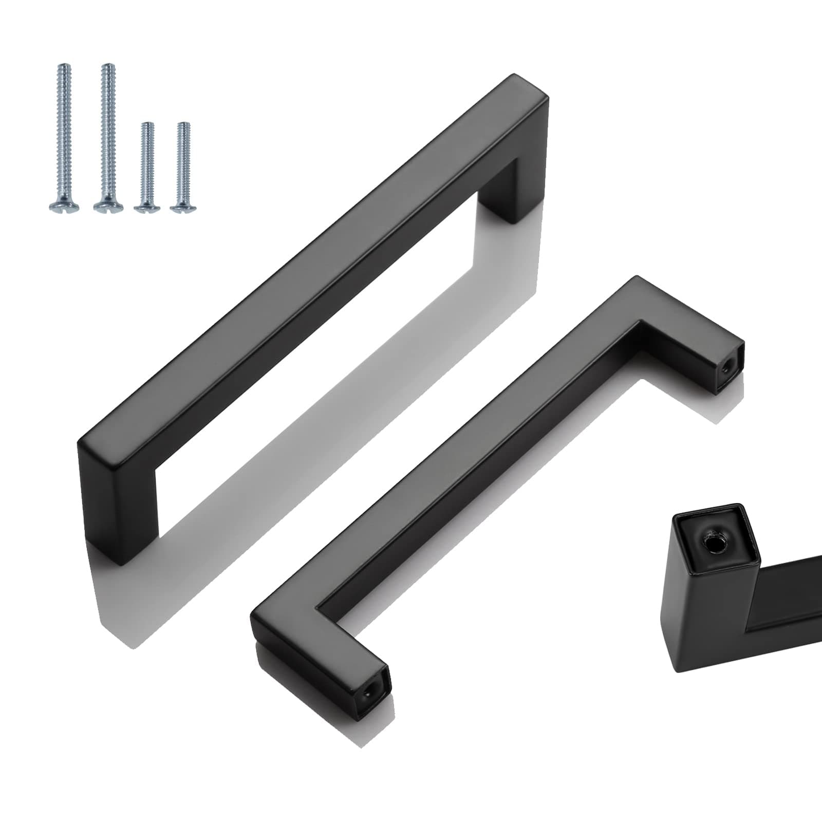 128mm Kitchen Cabinet Handles Black Cupboard Handles Cabinet Pulls Kitchen Door Handles Stainless Steel T Bar Handles Kitchen Handless 5 Pack