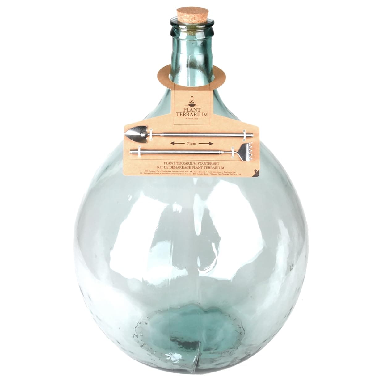 Esschert Design AGG50 Terrarium Bottle Planter with Tools-X Large, Green