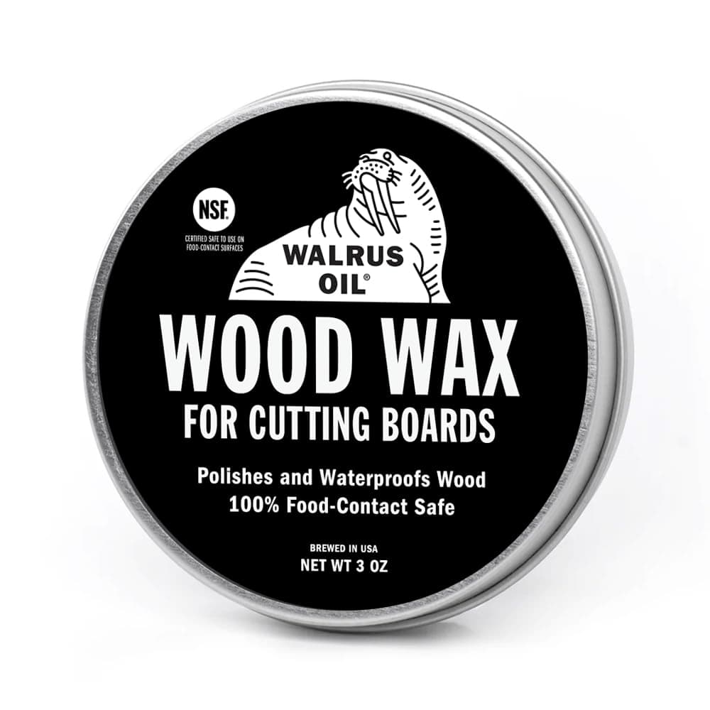 Wood Wax, 3 oz Can, FDA Food-Safe, Cutting Board Wax and Board Cream