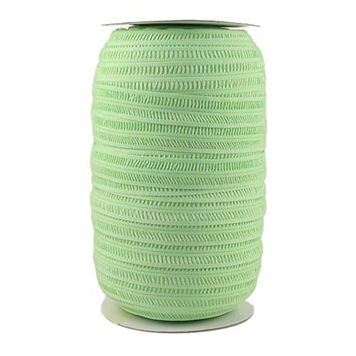 100 Yards of Lime Ruched - 3/4" Fold Over Elastic - ElasticByTheYard