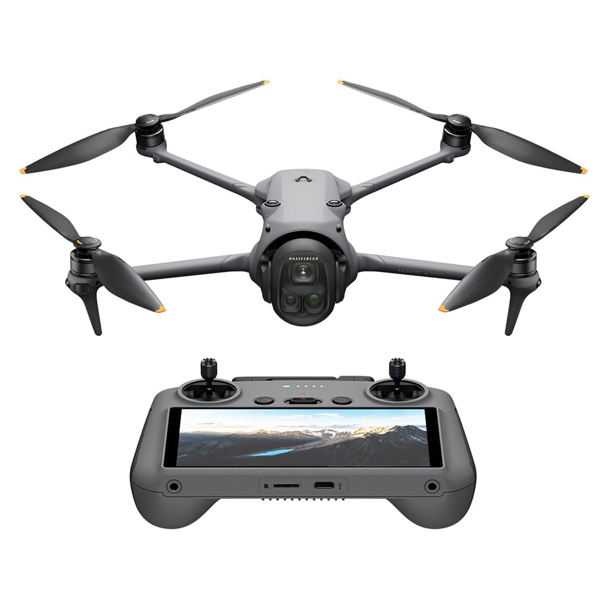 DJI Mavic 4 Pro with DJI RC 2, Flagship Tri-Camera Drone with 100MP 4/3 CMOS Hasselblad Camera, 30km Video Transmission, 51-Min Max Flight Time, UAE Version, Official Warranty Support