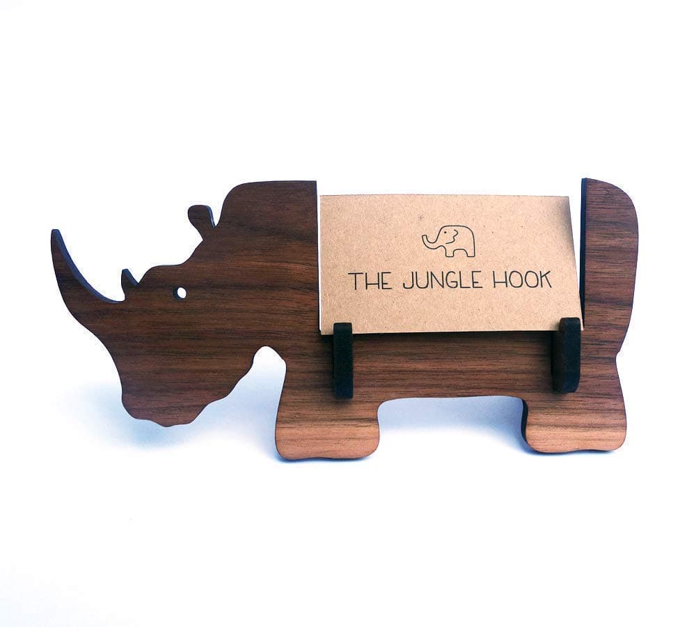 Rhino business card holder