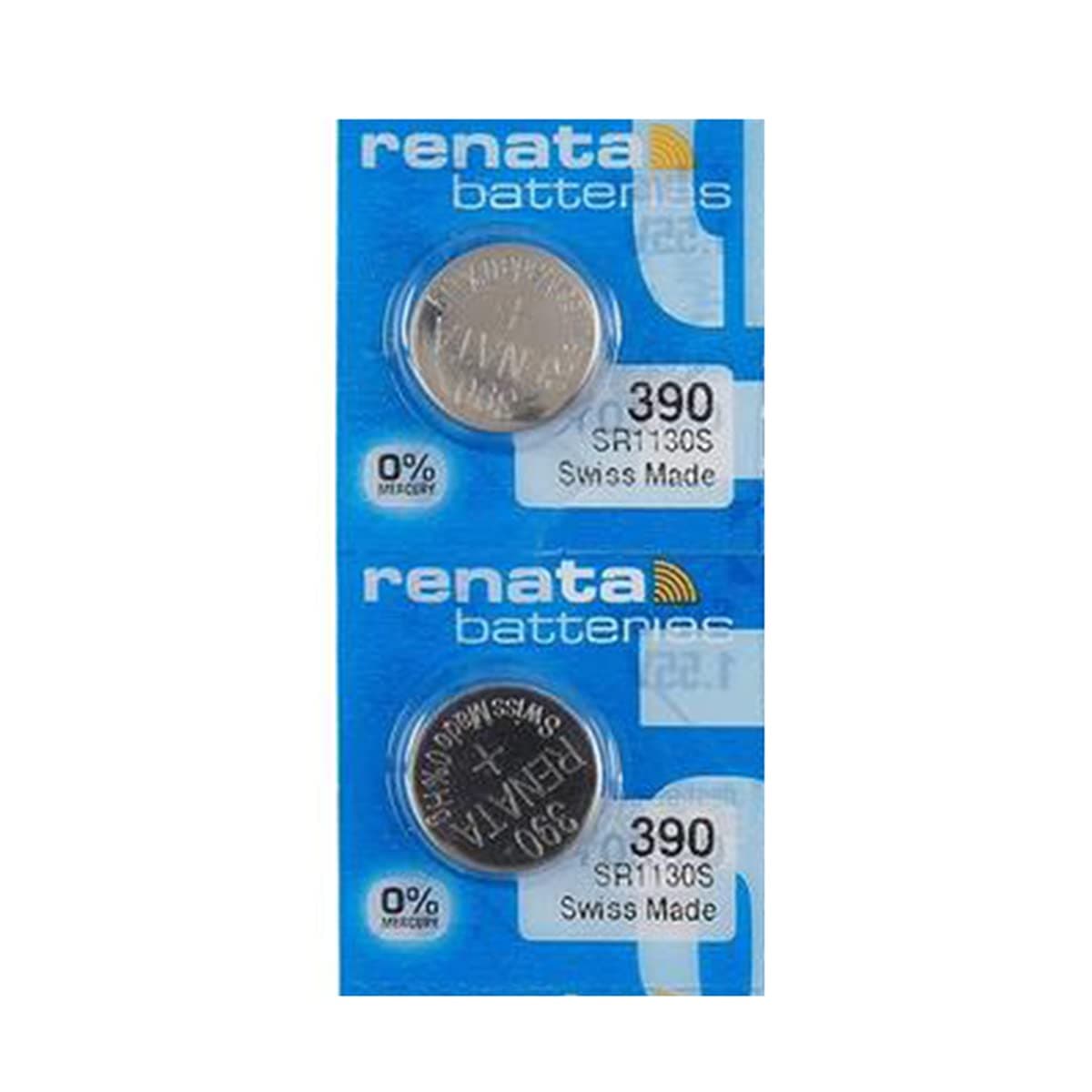 Renata 390 Watch Batteries (2 Pieces)