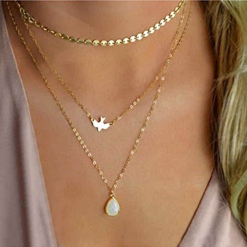 Star and Moon Simple Choker Necklace