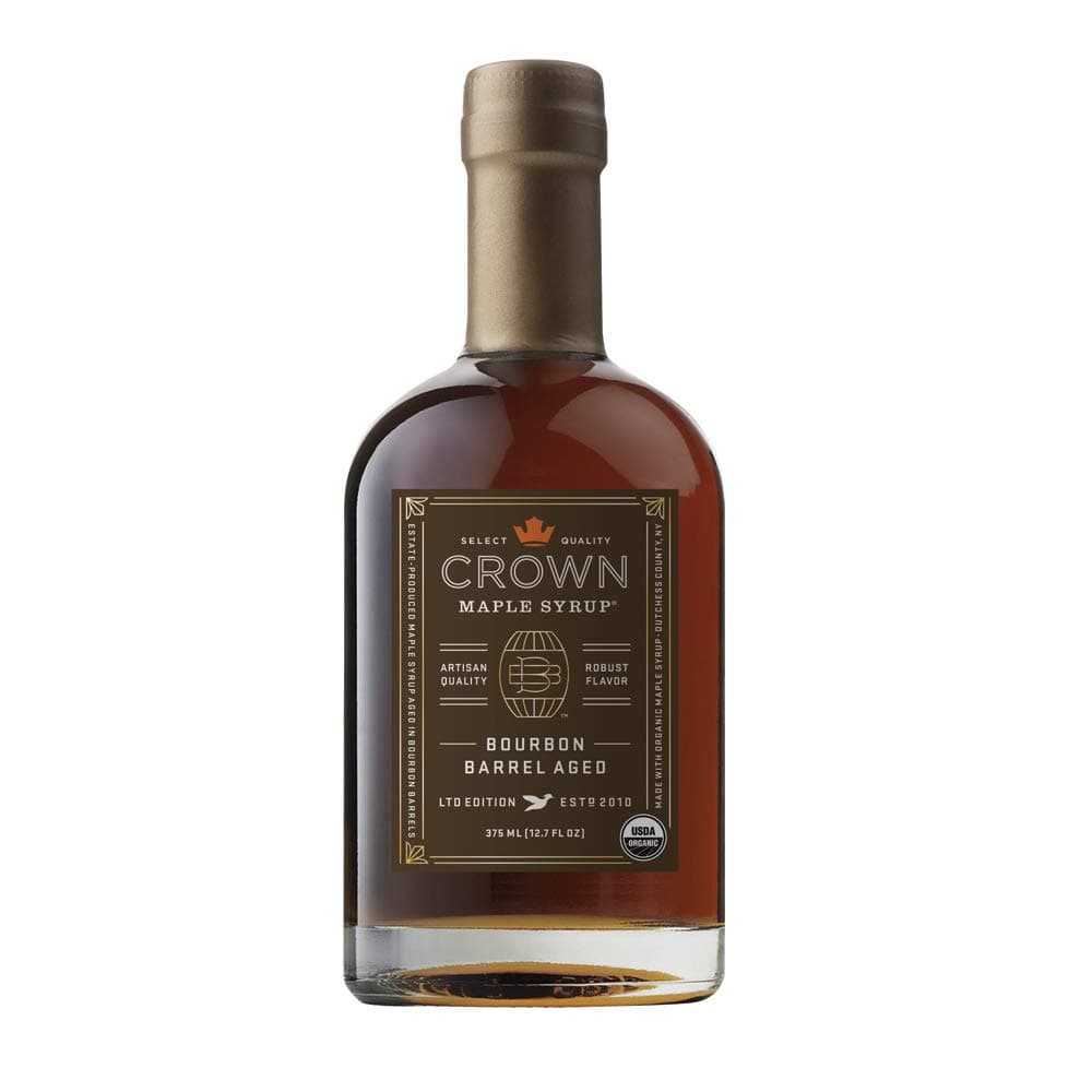 Crown Maple Bourbon Barrel Aged Organic Maple Syrup, 12.7 Fl Oz