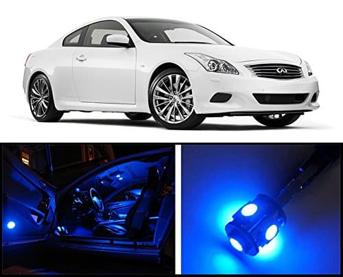 2007 - 2015 Infinite G37 Coupe Premium Blue LED Interior Package (11 Pieces)