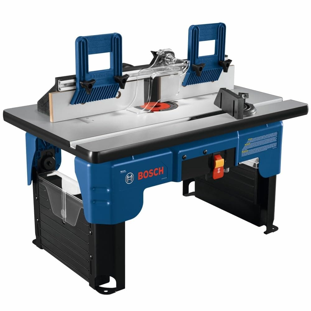 BOSCH RA1141 26" x 16-1/2" Laminated MDF Top Portable Jobsite Router Table with 2-1/2" Vacuum Hose Port