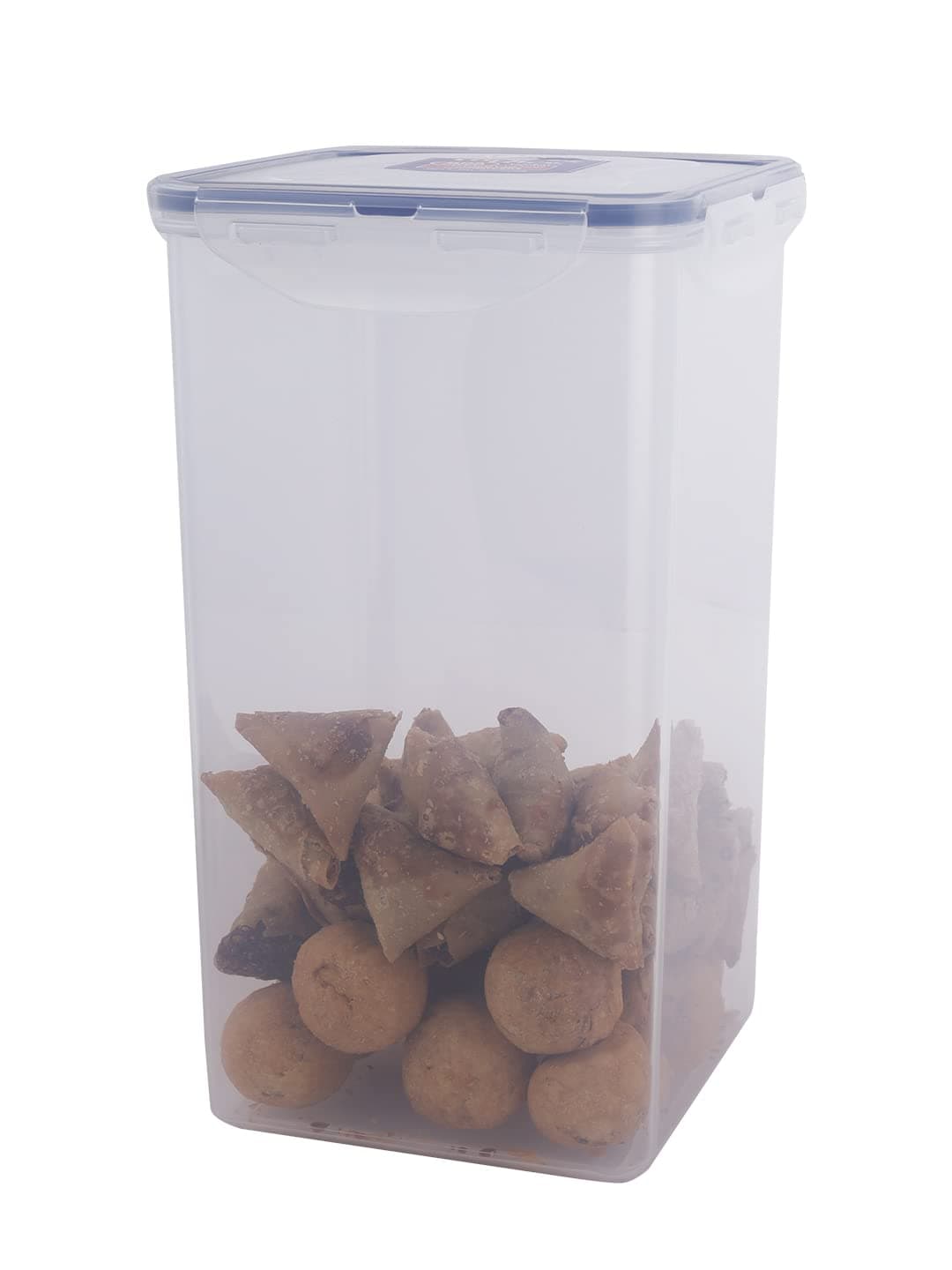 LocknLock Lock & Lock HPL822R Square Storage Container - Clear/Blue, 4 L