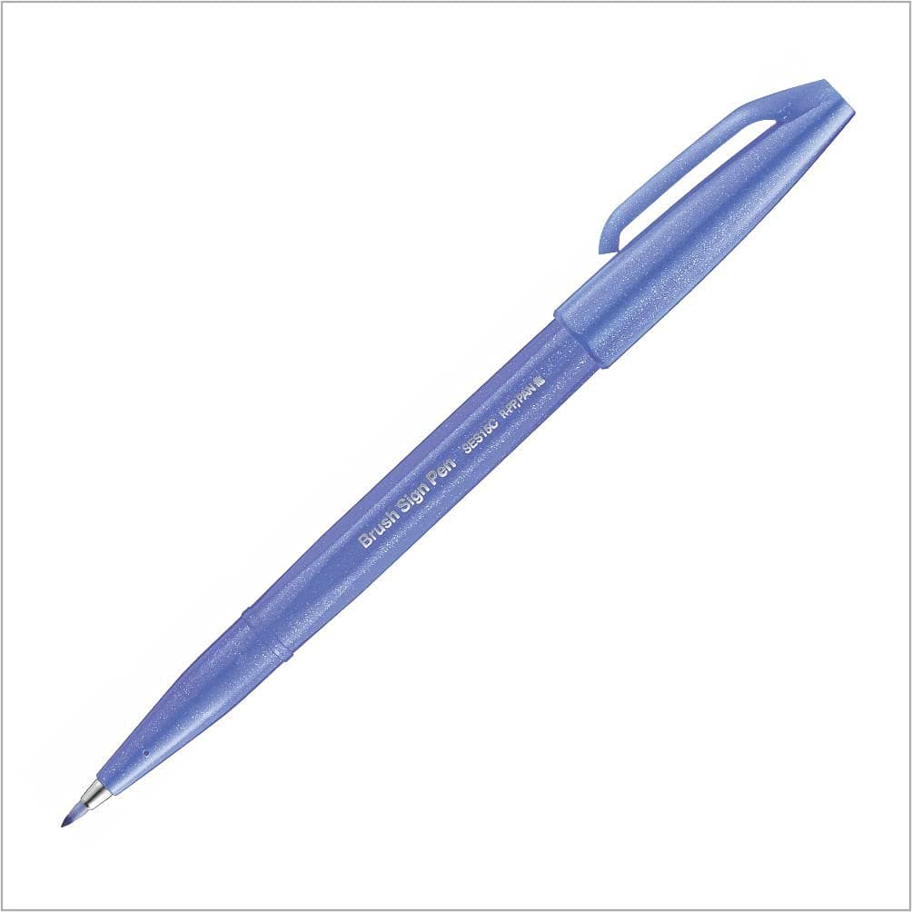 PentelBrush Sign Pen Blue/Violet
