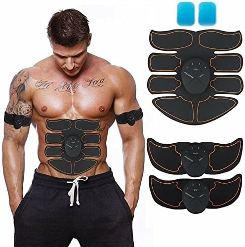 JoJoMooN Abs Stimulator Muscle Trainer Ultimate Abs Stimulator Ab Stimulator Men Women Abdominal Work Out Ads Power Fitness Abs Muscle Training Gear Workout Equipment Portable Stimulator Abs Belt
