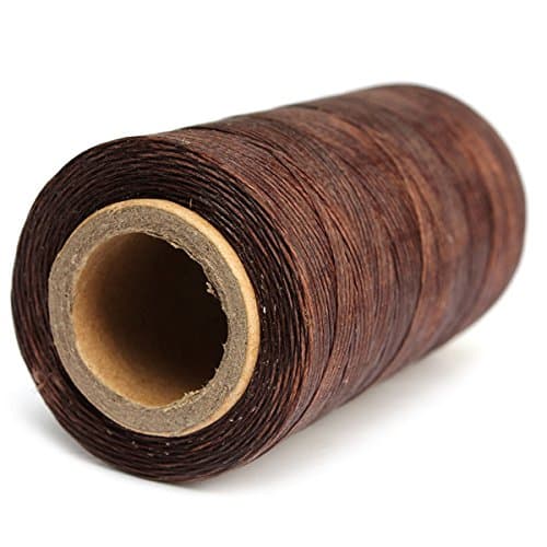 Crochet Thread 240 Meter 1mm 150d Waxed Bulk Large Colourful Rayon Nylon Crafts Knitting Lacing Embroidery Perfect Easy To Carry (Coffee)