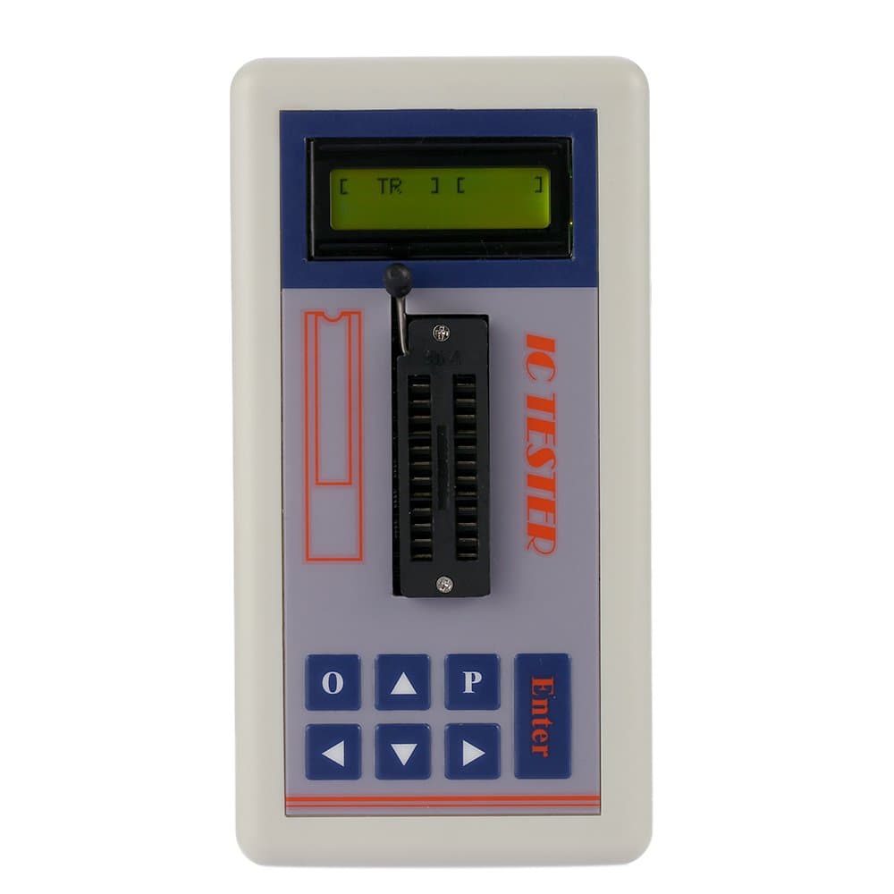 Transistor Tester Integrated Circuit IC Tester Meter Maintenance Tester MOS PNP NPN Detector 3.3V/5.0V/Auto Search Mode