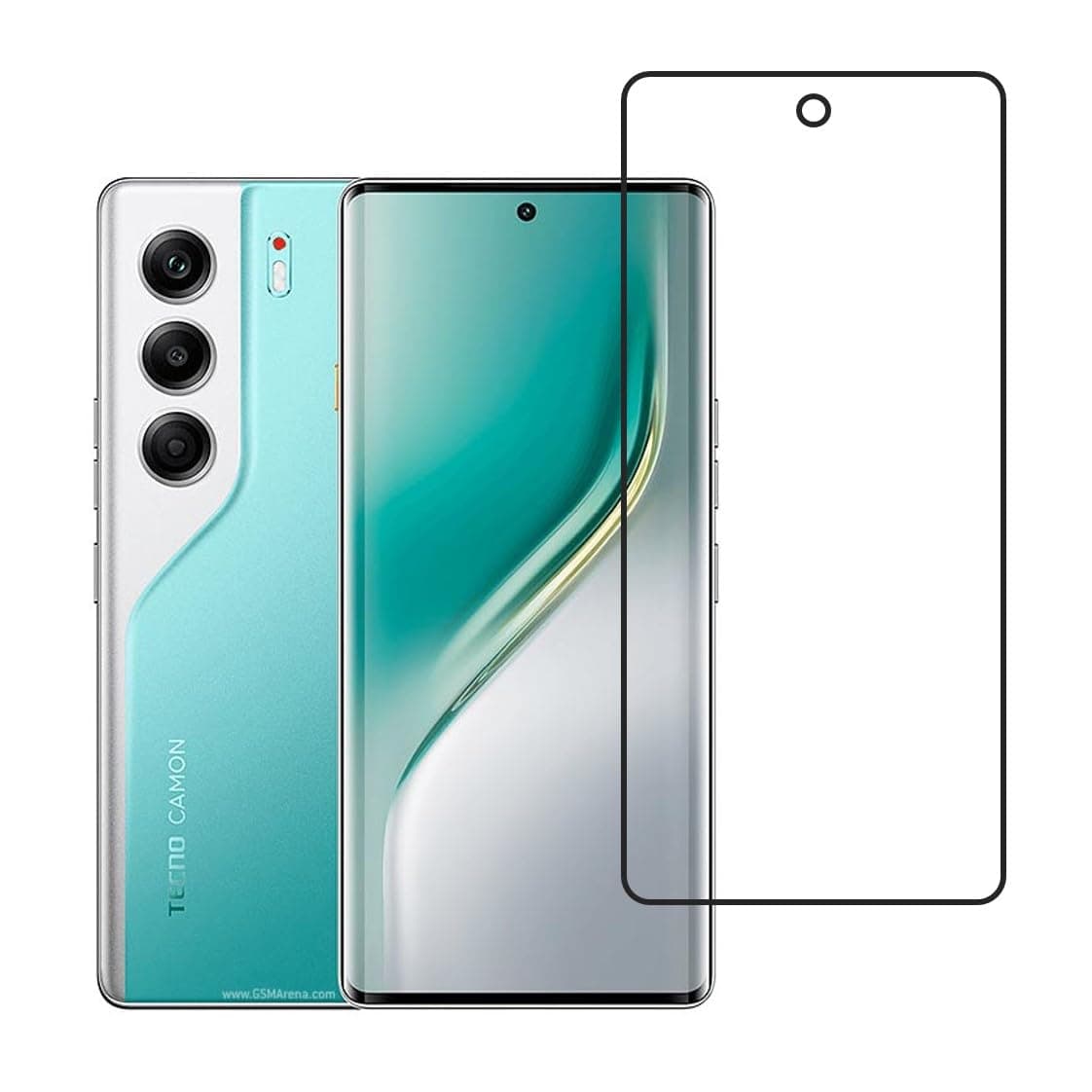 DVTECH® Mobile Front Screen Protector Compatible With Tecno Camon 40 Pro 9H Protective Unbreakable (Flexible Screen Protector)