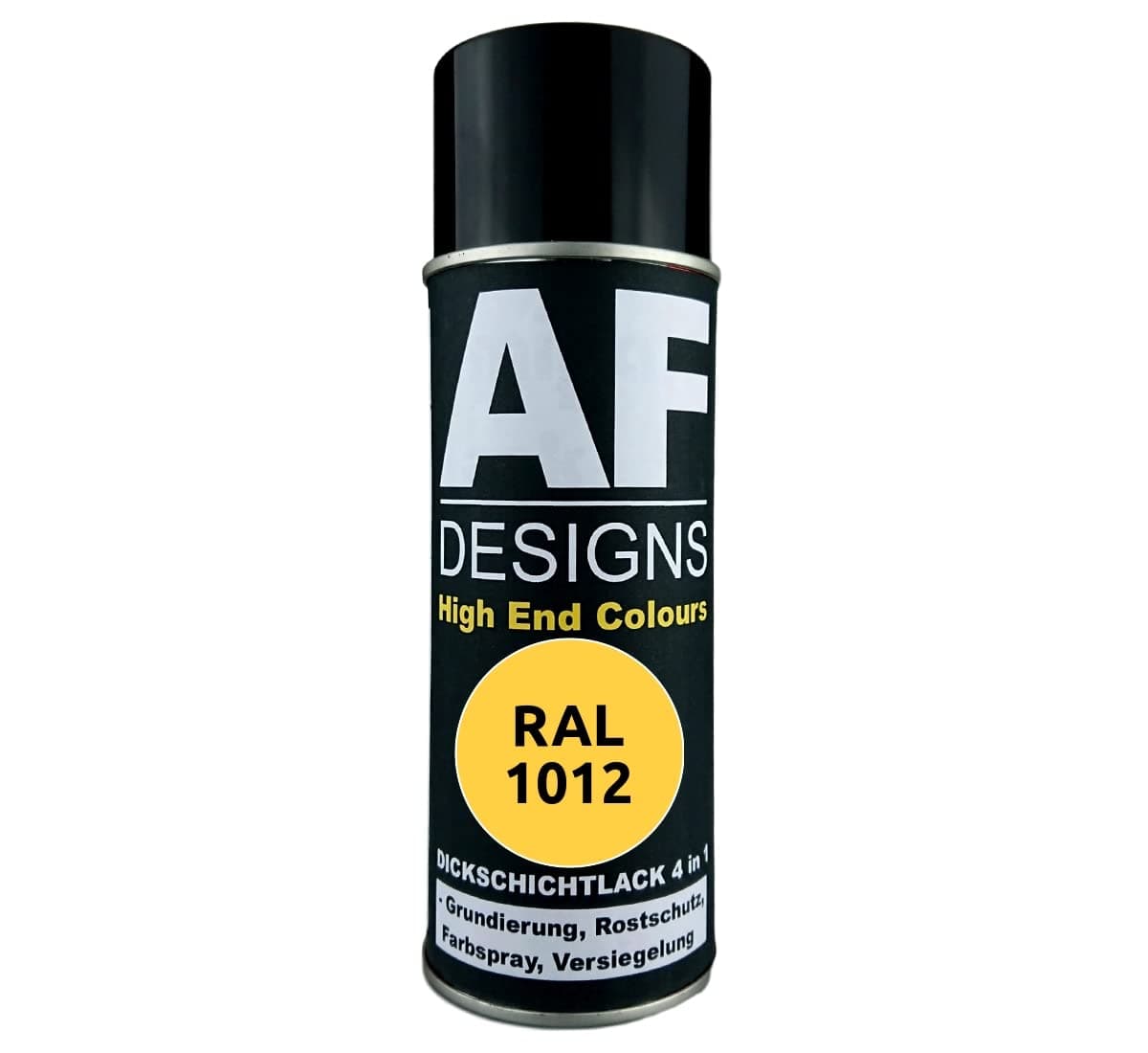 Alex Flittner Designs Rust Protection Paint 4-in-1 RAL 1012 Lemon Yellow Metal Protective Paint Spray Rust Protection Paint Spray Can