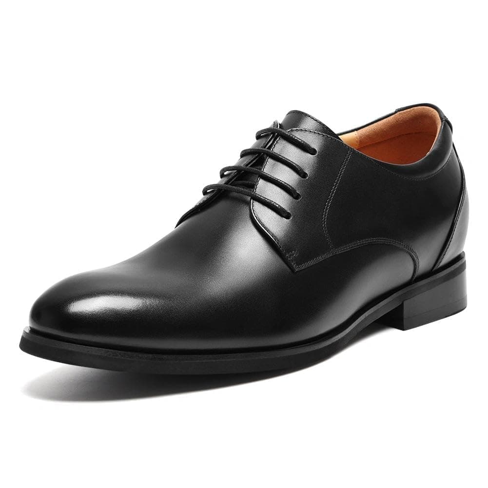 CHAMARIPA Men's Formal Shoes with Invisible Height Increase (5-8cm / 1.97-3.15 Inch) - Genuine Leather Oxford, Derby for Business & Smart Occasions (6-11.5 UK)