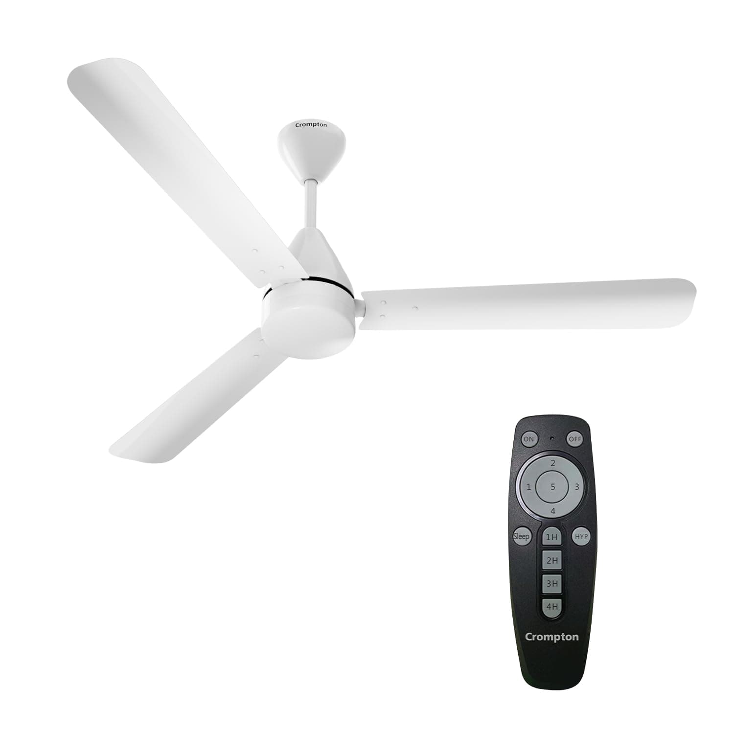 Energion Hyperjet 1200mm BLDC Ceiling Fan | Point Anywhere Remote Control | BEE 5 Star Rated Energy Efficient | Superior Air Delivery | Anti-Rust | 2 Year Manufacturer Warranty | Opal White