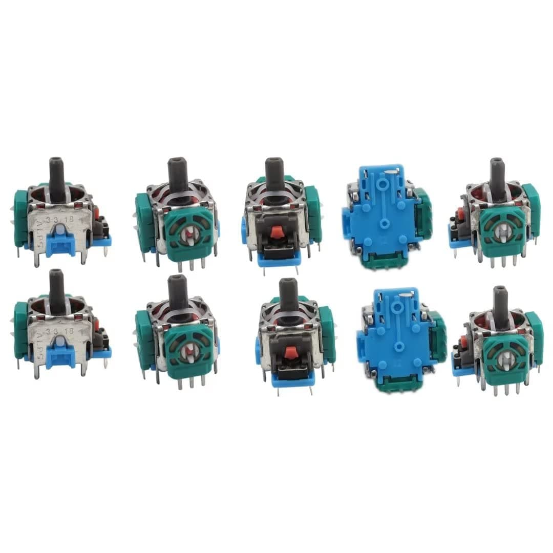 Xspeedonline 3D Analog Stick Joystick Replacement, Module Thumbstick Sensor Parts Repair Kit Replacement for Xbox One, Switch Controller.Set of 10 pcs