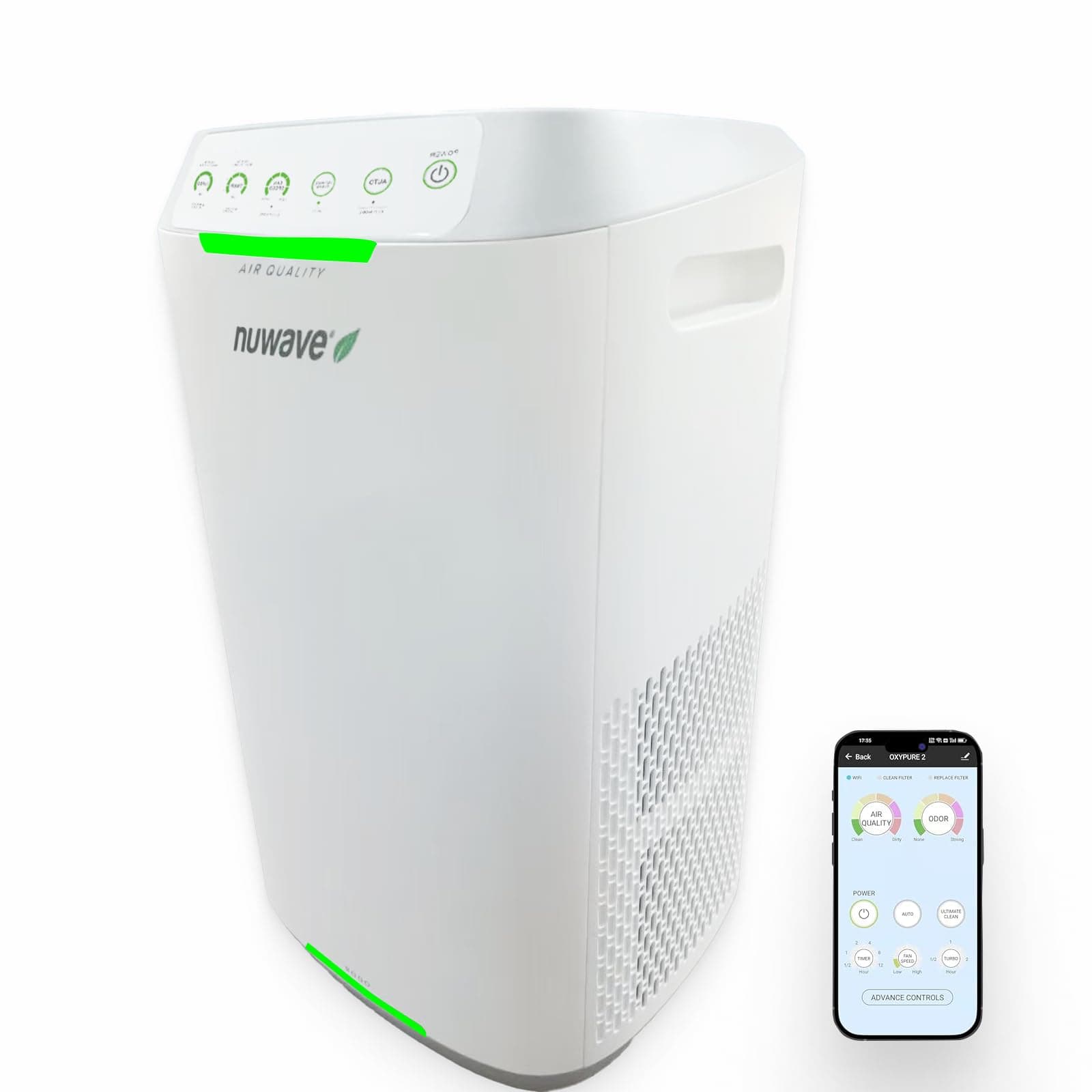 OxyPure ZERO Air Purifier – High-Efficiency for Clean Air with 20-Year No Replacement Filters | Smart WiFi, Odor Sensor, Ultra-Quiet at 17dB | Effectively Cleans Rooms Up to 966 sq ft