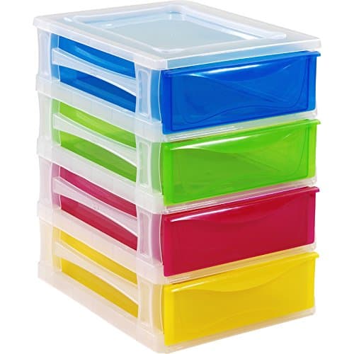 Multi-Combi pirulí cajoneras Set, Multicolour, 35.5 x 26.5 x 39.5 cm, Pack of 4