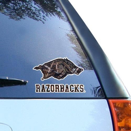 NCAA Arkansas Razorbacks 6'' Camo Car Decal