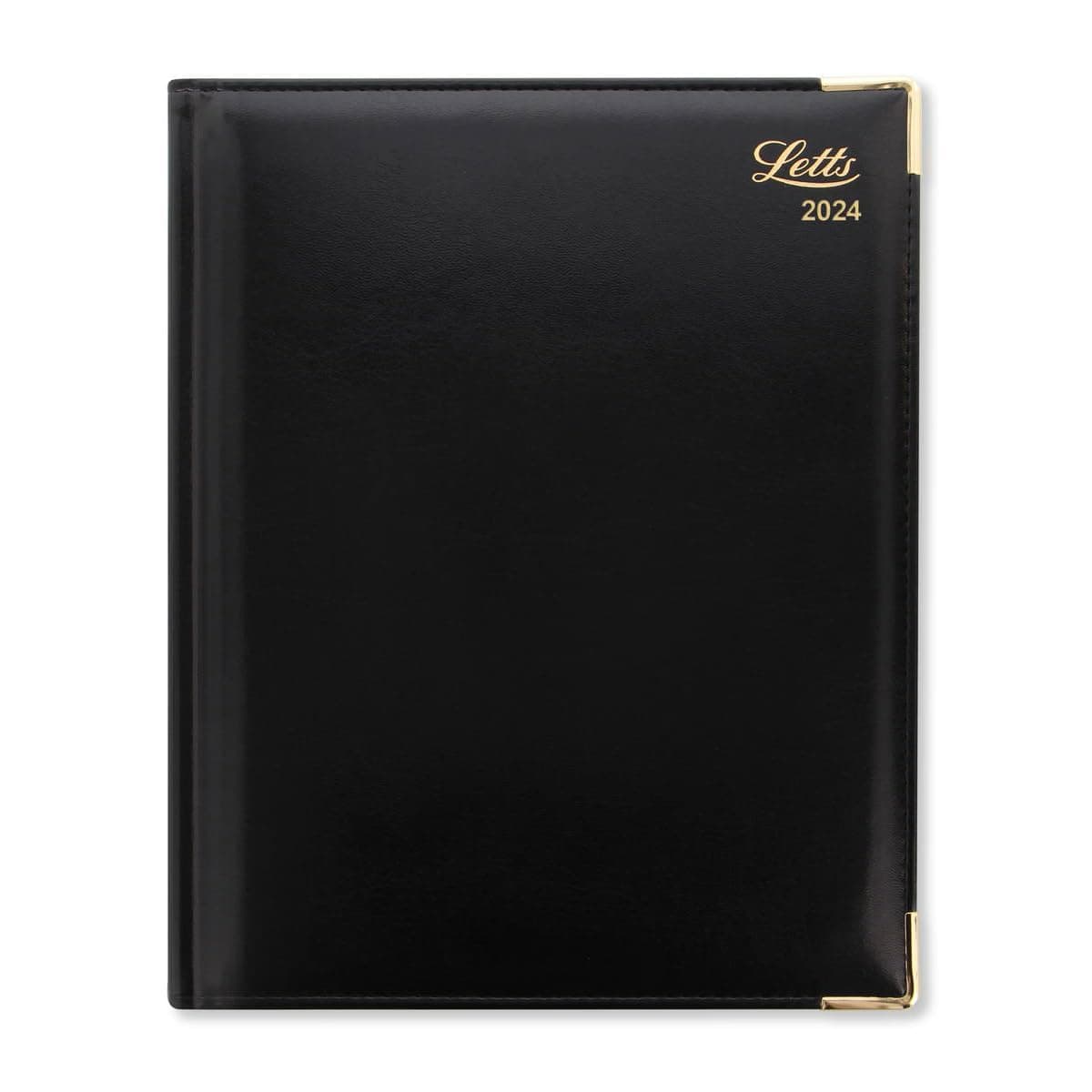 Letts Lexicon Quarto 2024 week to view diary with appointments - black