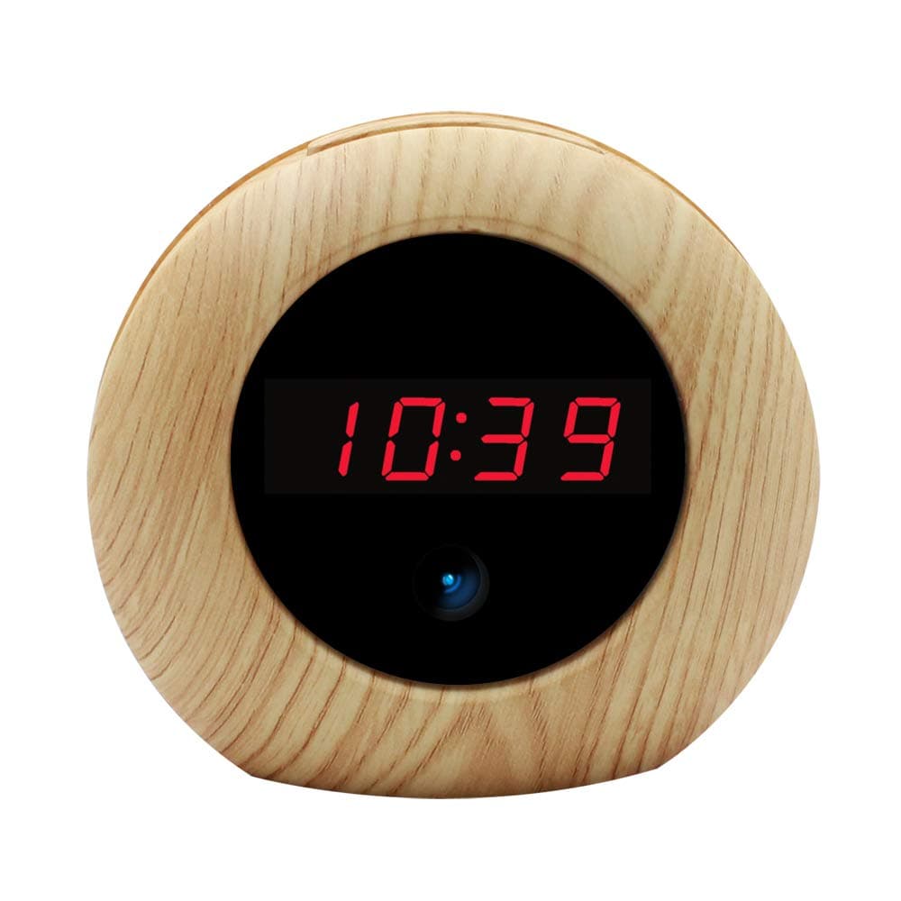Hidden Camera Alarm Clock HD 1080P Loop Video Recording Home Security Camera with Motion Detection Remote Controller Camera