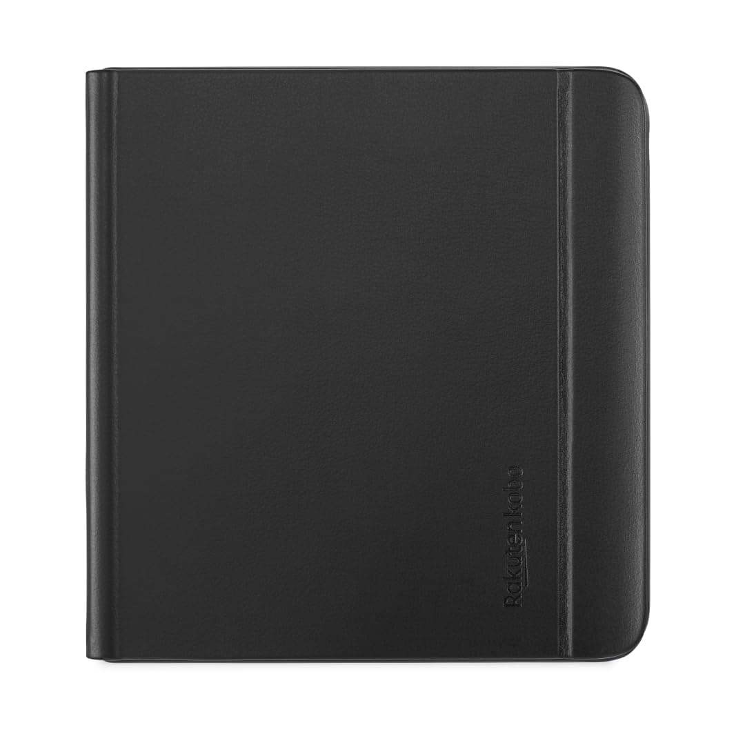 Libra Colour SleepCover Case | Black Notebook | Sleep/Wake Technology | Built-in 2-Way Stand | Vegan Leather | Compatible with 7” Kobo Libra Colour eReader